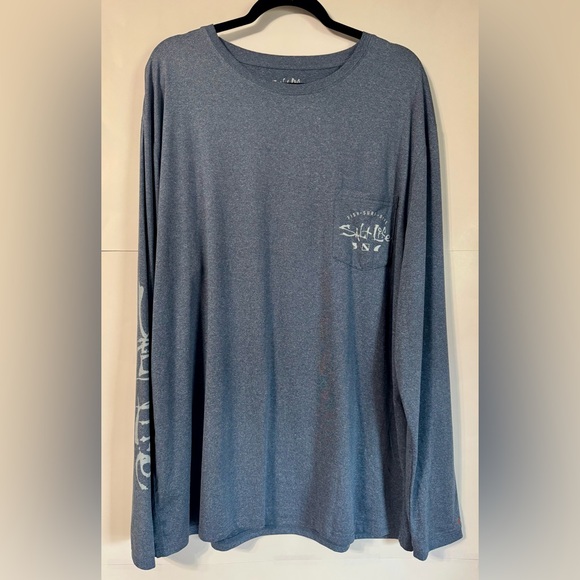 Hoodie Salt Life Homme – Gris/bleu, Motifs Crâne Et Hameçons, Taille M, état Correct